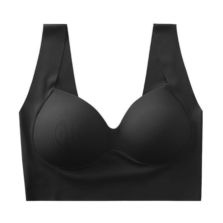 

Youmylove Women Bra Brassiere Comfortable Bralette Seamless Small Chest Gathers To Show Large Underwear Wirelesss Wrapped Anti Sagging Sleep Bra