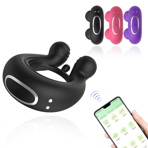 Yafei APP Remote Control Vibrating Penis Ring, 9 Vibration Modes