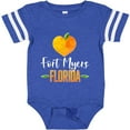 thumbnail image 3 of Inktastic Fort Myers Florida Orange in Heart Boys or Girls Baby Bodysuit, 3 of 5
