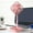 Pink, variant on Zzbeans Portable Pedestal Fan, Foldable Standing Desk Fan with Rechargeable Battery, Wireless USB Fan 3 Speed Quiet Oscillating Fan for Home Office Outdoor Camping, Black