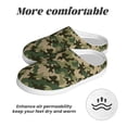 thumbnail image 6 of Lsque Camouflag Pattern Womens Comfort Cotton on Scuff With Memory Foam and Anti-skid Sole Slipper-46/47, 6 of 7
