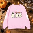 thumbnail image 5 of Futezty Boys Girls Halloween Shirts Kids Ghost Graphic Tees Raglan Long Sleeve T-Shirt 2T-7T, 5 of 7