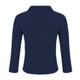 thumbnail image 5 of HLKJKLS Long Sleeve Shirts For Women Solid Color Long Sleeve Collar Slimming Base Shirt Cotton Spring Winter Casual Blue M-4Xl, 5 of 9