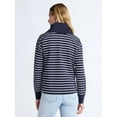 thumbnail image 5 of Free Assembly Women's and Women's Plus Half Zip Pullover Sweatshirt, Sizes XS-4X, 5 of 7
