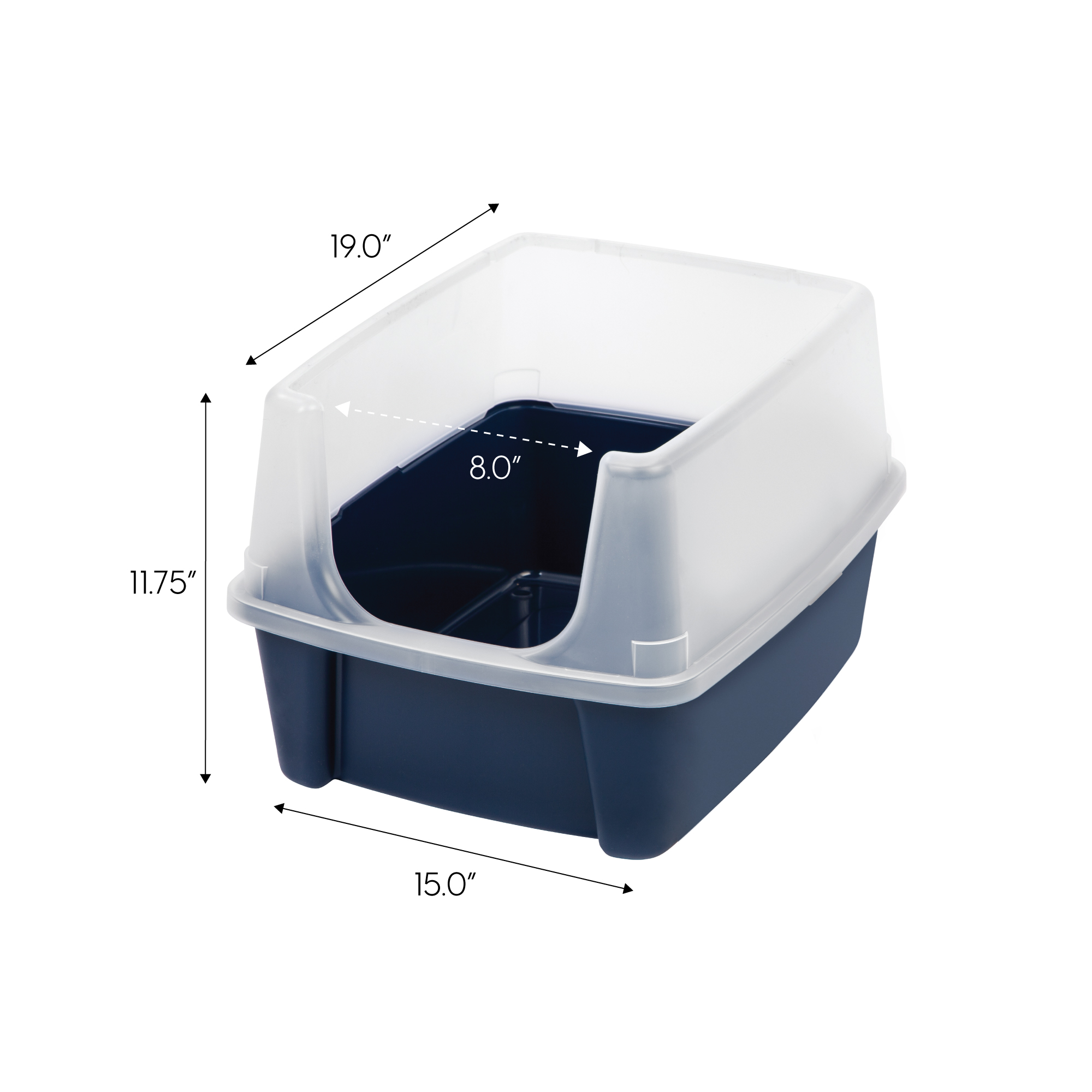 Inspired Essentials High Sided Cat Litter Box with Scoop photo 2
