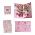 thumbnail image 2 of Tarjetas 3D para San Valentín, ramo, aniversario, flores, regalo para madre Rosa, 2 of 9