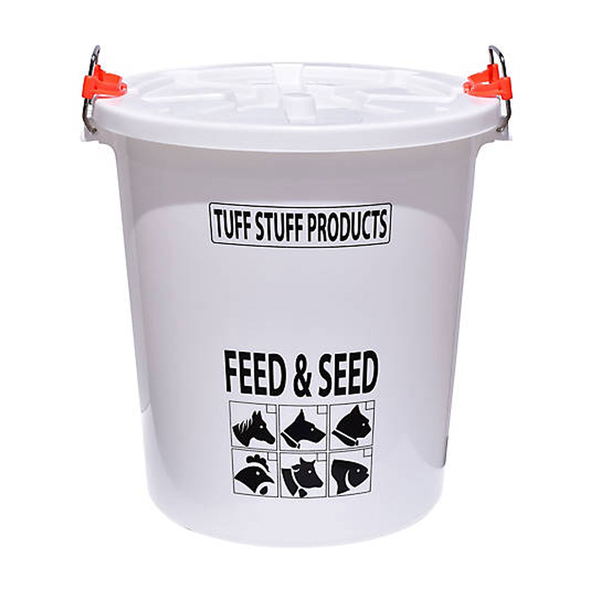Tuff Stuff Products FS26 26 Gallon Feed and Seed Storage Pail with Locking Lid