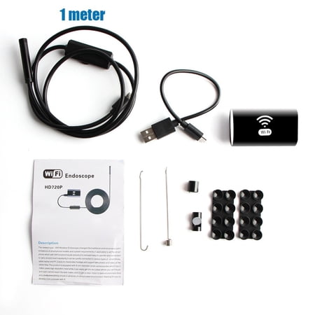 HD 720P 8mm Wifi Wireless Endoscope F99 Borescope Borescope Pipe Inspection Camera Waterproof Soft Hard Cable Wireless Smartphone Endoscope