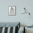 thumbnail image 3 of Stupell Industries Eye Chart Family Home Inspirational Word Black And White Design Framed Giclee Texturized Art by AD Graphics Studio, 3 of 3