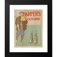 thumbnail image 2 of Edward Penfield 15x18 Black Modern Framed Museum Art Print Titled - Harper's October (1895), 2 of 5