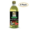 Native Harvest Organic Non-GMO Naturally Expeller Pressed Vegetable Oil, 1 Litre (33.8 FL OZ) 4 Packs