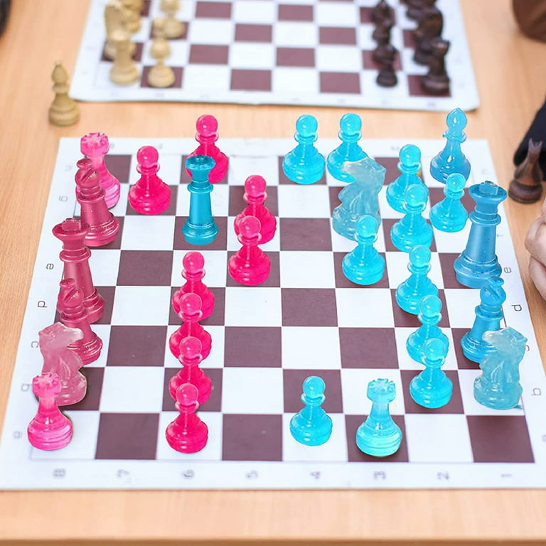 KingLEE Chess Board Resin Mold Set, 1 Pcs Large Checker Board