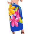 thumbnail image 4 of HAPPY BAY Women's Summer Beachwear Sarong Bikini Wraps Swim Cover up Wrap Skirt Bathing suit Swimwear Swimsuit Beach Coverups for Women One Size Blue, Floral, 4 of 4