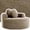 Brown, variant on Muumblus 54" Oversized Round Indoor Chaise Lounge Chair, Boneless Cloud Couch, No Assembly Required, Floor Sofa Chair for Living Room, Brown