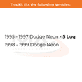 thumbnail image 2 of MAX Advanced Brakes - Front Brake Kit For 1995-1999 Dodge Neon| Carbon Ceramic Brake Pad and Rotor Kit| Daily Driving OE Replacement Brake Rotors, 2 of 9