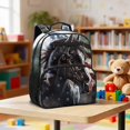 thumbnail image 2 of Jeiento Horse Preschool Backpack for Toddler, American Flag 13.5 Inch Kids School Backpack for Boys 3-5, Lightweight Bookbag with Mesh Side Pockets, 2 of 7