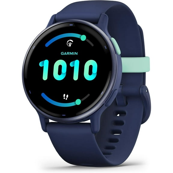 Restored Garmin vÃvoactive 5 GPS Smartwatch, Navy, AMOLED Display, Health & Fitness Tracker, Sleep Coaching, Body Battery & 11-Day Battery Life (Refurbished)