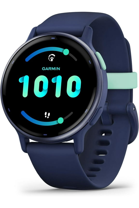 Restored Garmin vívoactive 5 GPS Smartwatch, Navy, AMOLED Display, Health & Fitness Tracker, Sleep Coaching, Body Battery & 11-Day Battery Life (Refurbished)