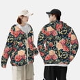 thumbnail image 6 of Fotbe Rose Flowers Men's Women's UPF 50+ Sun Protection Jacket Hooded Cooling Shirt with Pockets Hiking Outdoor Performance-3X-Large, 6 of 9