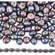 thumbnail image 1 of 1 caja de 123 a 125 perlas de agua dulce de 5 mm, naturales, cultivadas, barrocas, Keshi, color azul prusiano oscuro., 1 of 5