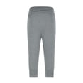 thumbnail image 5 of Women's Soild Color Harem Cropped Pants with Pleated Waist, Loose Fit Yoga Lounge Pants, Soft Cropped Joggers for Fitness, Workout, and Casual Wear Grey XL, 5 of 8