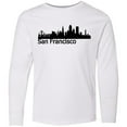 thumbnail image 3 of Inktastic San Francisco Skyline Long Sleeve Youth T-Shirt, 3 of 5