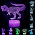 thumbnail image 3 of AMERTEER 3D LED Night Light Lamp Dinosaur Series 16Color Night Light with Remote Control Table Lamps Toys Gift For kid Home Decoration, 3 of 7