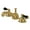 Brass, variant on Kingston Brass KS3967PKL Duchess Widespread Bathroom Faucet with Brass Pop-Up, Brushed Brass