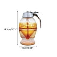 thumbnail image 3 of Hobeauty Honey 8 OZ Dispenser with Stand Honey Container, Syrup and Sugar Jar Pot, No Drip Honey Dispenser with High Capacity, 3 of 8