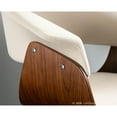 thumbnail image 4 of Carson Carrington  Samantha Dining/Accent Chair - Set of 2 Cream Fabric/Walnut Wood, 4 of 5