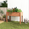 thumbnail image 2 of 40"x 20"x 31"Raised Garden Bed with Legs, 40-Inch Elevated Wooden Planter Box for Vegetables, Flowers, Herbs - 260 lbs Capacity, Solid Fir Wood, Coffee, 2 of 7