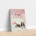 thumbnail image 3 of Every Fart is Love Note Basset Hound Guilty Face Happy Valentine's Vertical Matte Canvas Poster Bassets Dog Breed Lovers Gifts Idea Wall Art Home Decor - 01016, 3 of 5