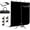 Black and White, variant on EMART 5x6.5ft Green Screen Backdrop Kit, with Photo Greenscreen Background, Portable T-Shape Stand for Photography, Studio