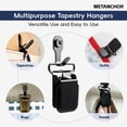 thumbnail image 6 of 4Pcs Tapestry Hooks Clips Set – Non-Slip Wall-Mounted Clips for Blankets Tapestries Posters Photo Display, 6 of 7