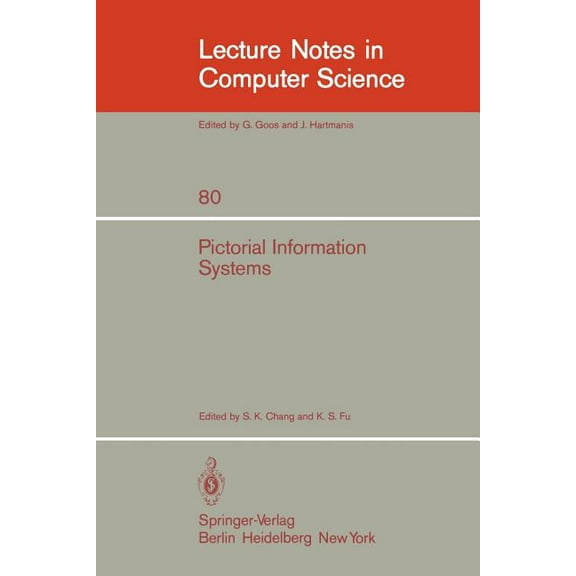 Lecture Notes in Computer Science Pictorial Information Systems, Book 80, (Paperback)