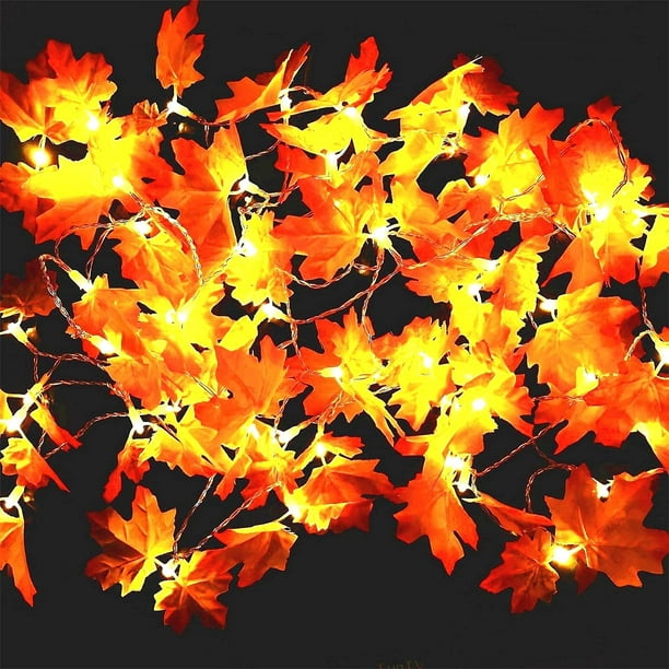 Guirlande lumineuse LED Feuilles d'automne