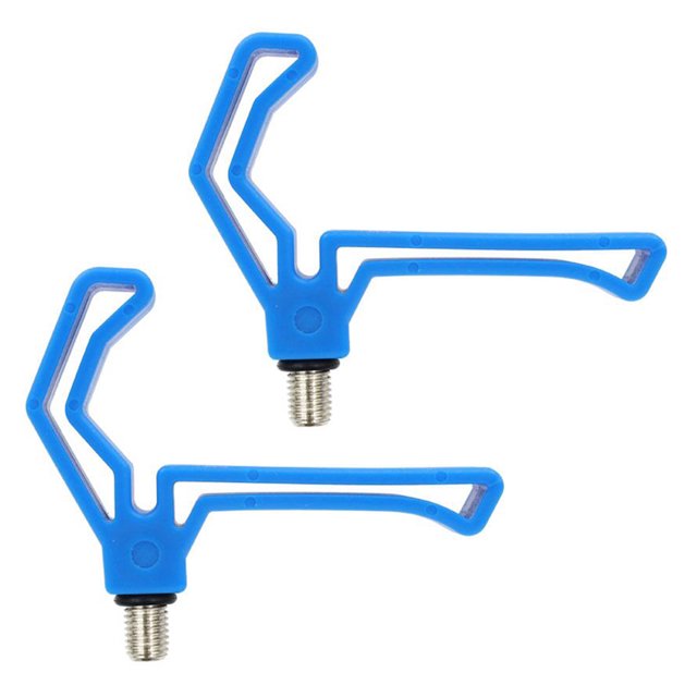 Btafrte 2 Uds M3/8 Pinza para Caña Pescar Carpa Soporte para Caña Pescar Soporte (azul)