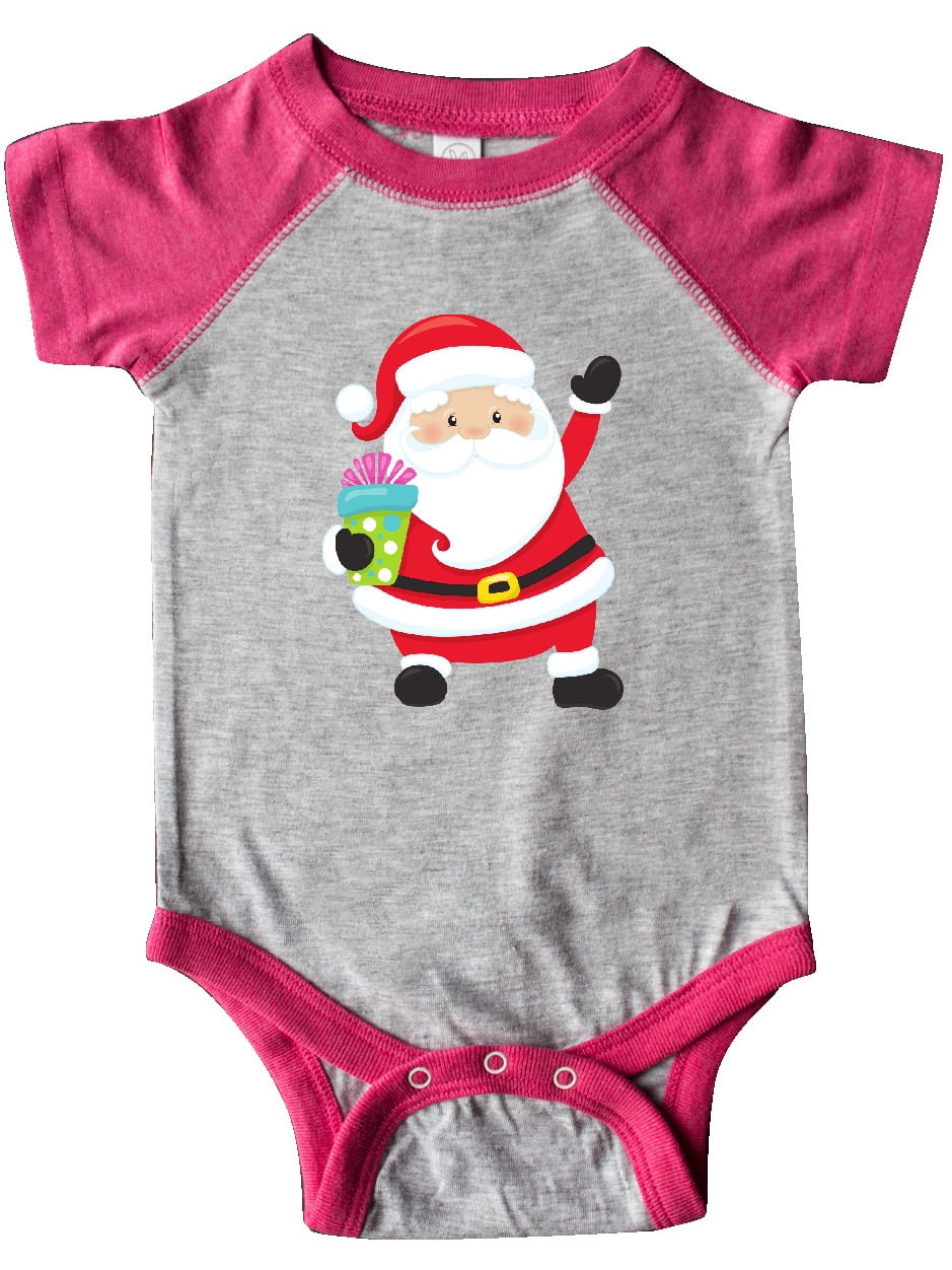 Santa Reindeer Sleigh Ride Christmas Infant Gerber Baby Onesies Bodysuit Gift 