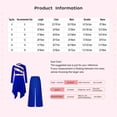 thumbnail image 6 of iiniim Girls Asymmetrical Lyrical Praise Dance Dress Liturgical Worship Church Robe with Palazzo Pants Set Blue 10, 6 of 7