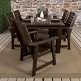 thumbnail image 2 of Highwood 7-pc Weatherly Dining Set - 42" x 72" Rectangle Table, Dining Height, Outdoor, Eco-friendly, Synthetic Wood, 2 of 6
