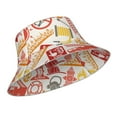 thumbnail image 2 of Kll Firefighter Icons Bucket Hat For Women Men Packable Travel Beach Sun Hat Outdoor Rave Accessories Reflective Fisherman Cap, 2 of 9