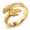 Gold, variant on Men’s Stainless Steel Dual Skeleton Hand Ring, Sculpted Bone Detail, Gothic Statement Style, Sizes 7-13, for Concerts, Parties and Casual Outings, Birthday Gift