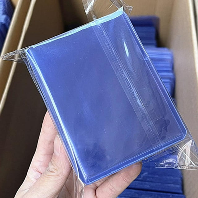 100 Pcs Card Sleeves Clear Plastic Card Holder Sleeve Baseball Card Protector Trading Card Sleeve Waterproof Soft Card Holder