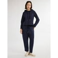 thumbnail image 2 of Free Assembly Women's and Women's Plus French Terry Cloth Hoodie with Long Sleeves, Sizes XS-4X, 2 of 5