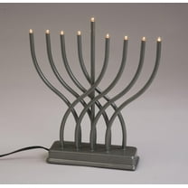Electric Menorah-Finish:Pewter