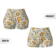 thumbnail image 5 of Picia Autumn Pumpkins Leaves Printed Workout Shorts for Women Seamless Scrunch Butt Lifting High Waisted Yoga Gym Booty Running Moisture-wicking Short Pants-Large, 5 of 9