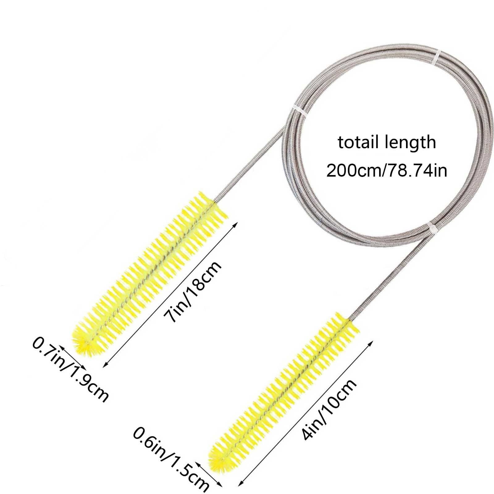 Small Cleaning Brush,78.74 - Inch Length with 0.74-Inch Diameter Bristle  Head Dual-End Brush and 1 Pcs 7.08-Inch Length Brush for Cleaning Corners -  Walmart.ca