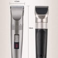 thumbnail image 5 of Cortadora de pelo para hombres, cortadora de pelo, cortadora de pelo, kit de corte de pelo, kit de aseo para hombres, resistente al agua (plata), 5 of 5