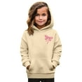 thumbnail image 2 of MUXiin Girls Hoodie Bow Trendy Cartoon Print Pullover Hooded Sweatshirt Preppy Back To School Casual Clothes for Girls, 2 of 4