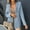 Light Blue, variant on Womens Coats Plus Size ,Women's Summer Fashion Solid Color Slim Long Sleeve Double Breasted Suit Small Jacket(Green,Xxl)